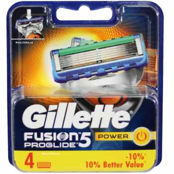 تصویر  تیغ یدک ژیلت مدل Fusion Proglide Power 5 ‏بسته 4 عددی