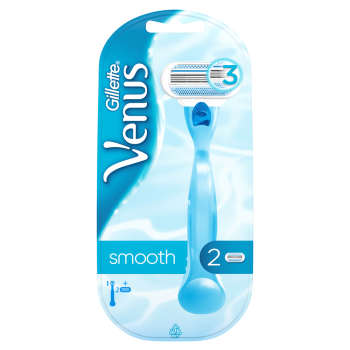 تصویر  خود تراش ژیلت مدل Venus Smooth به همراه تیغ یدک