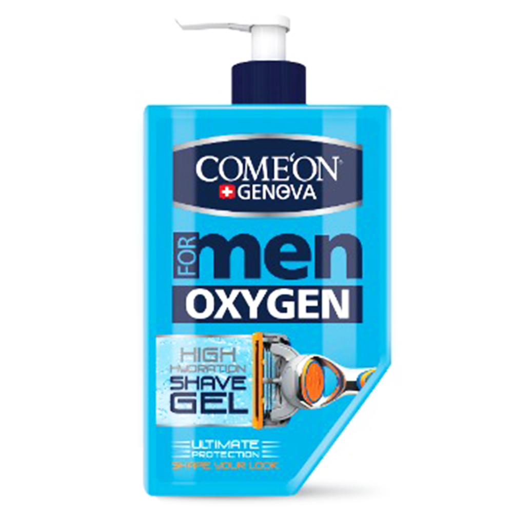 ژل اصلاح آبرسان مردانه کامان مدل Oxygen حجم 260 میل