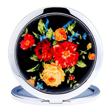 تصویر  آینه جیبی جویل طرح گل های رنگی کد GM1404