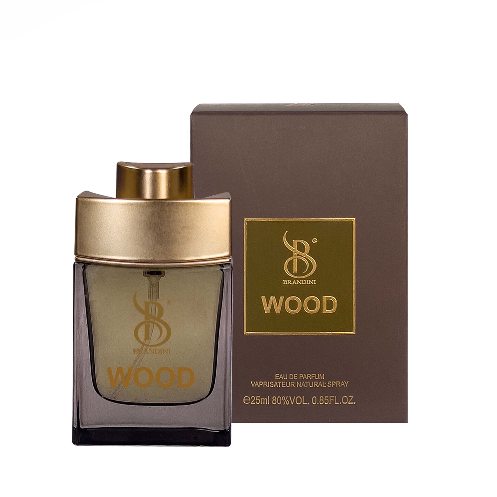 عطر جیبی برندینی مدل وود wood مردانه حجم 25 میلی لیتر