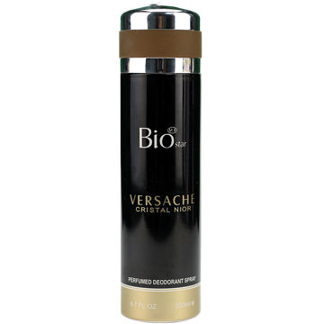 اسپری زنانه بیو استار (Bio Star) مدل ورساچه کریستال نویر (Versace Crystal Noir) حجم 200 میل