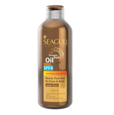 روغن آفتاب اکلیلی سی گل  SHIMMER SUN OIL SEAGULL