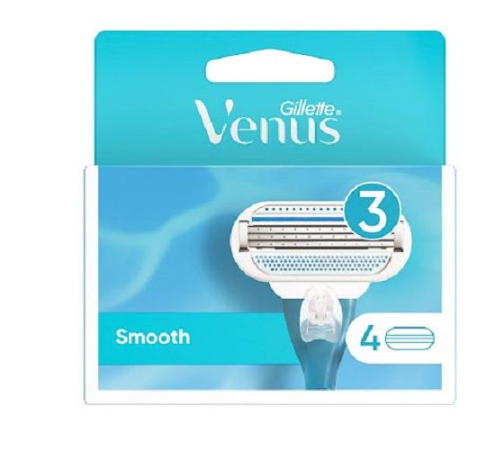 تیغ یدک ژیلت مدل Venus Smooth بسته 4 عددی