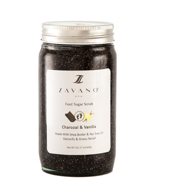 شوگر اسکراب پا زاوانو ZAVANO 600G رایحه ذغال و وانیل