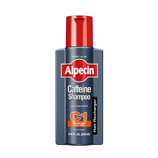 شامپو تقویت کننده و ضد ریزش آلپسین  مدل کافئین مناسب برای انواع مو حجم 200 میلی لیتر