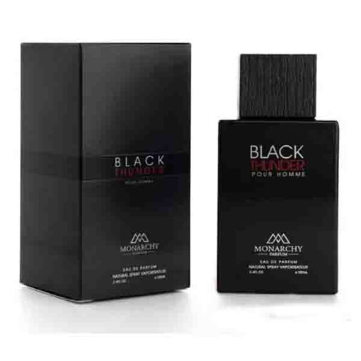 ادو پرفیوم مردانه مونارچی مدل Black Thunder(لالیک مشکی) حجم 100 میلی لیتر