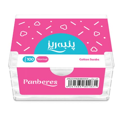 گوش پاک کن کتابی پنبه ریز بسته 100 عددی
