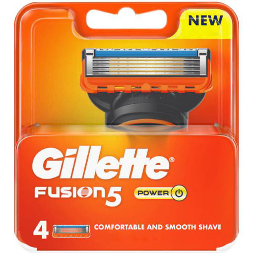 تیغ یدک ژیلت مدل 5 Fusion Power بسته 4 عددی