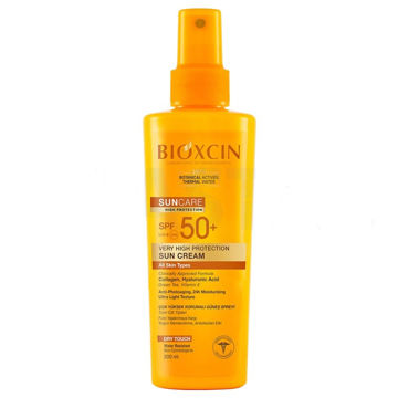 اسپری ضد آفتاب بیوکسین SPF50 مناسب انواع پوست حجم 200 میلی لیتر