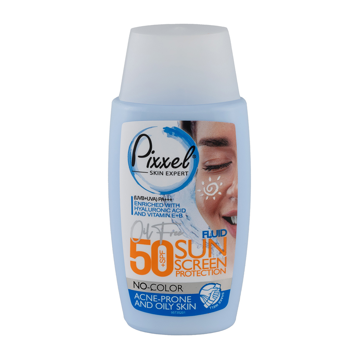 کرم ضد آفتاب بی رنگ پیکسل مدل Oily Acne Prone Skin با SPF50 مناسب پوست چرب حجم