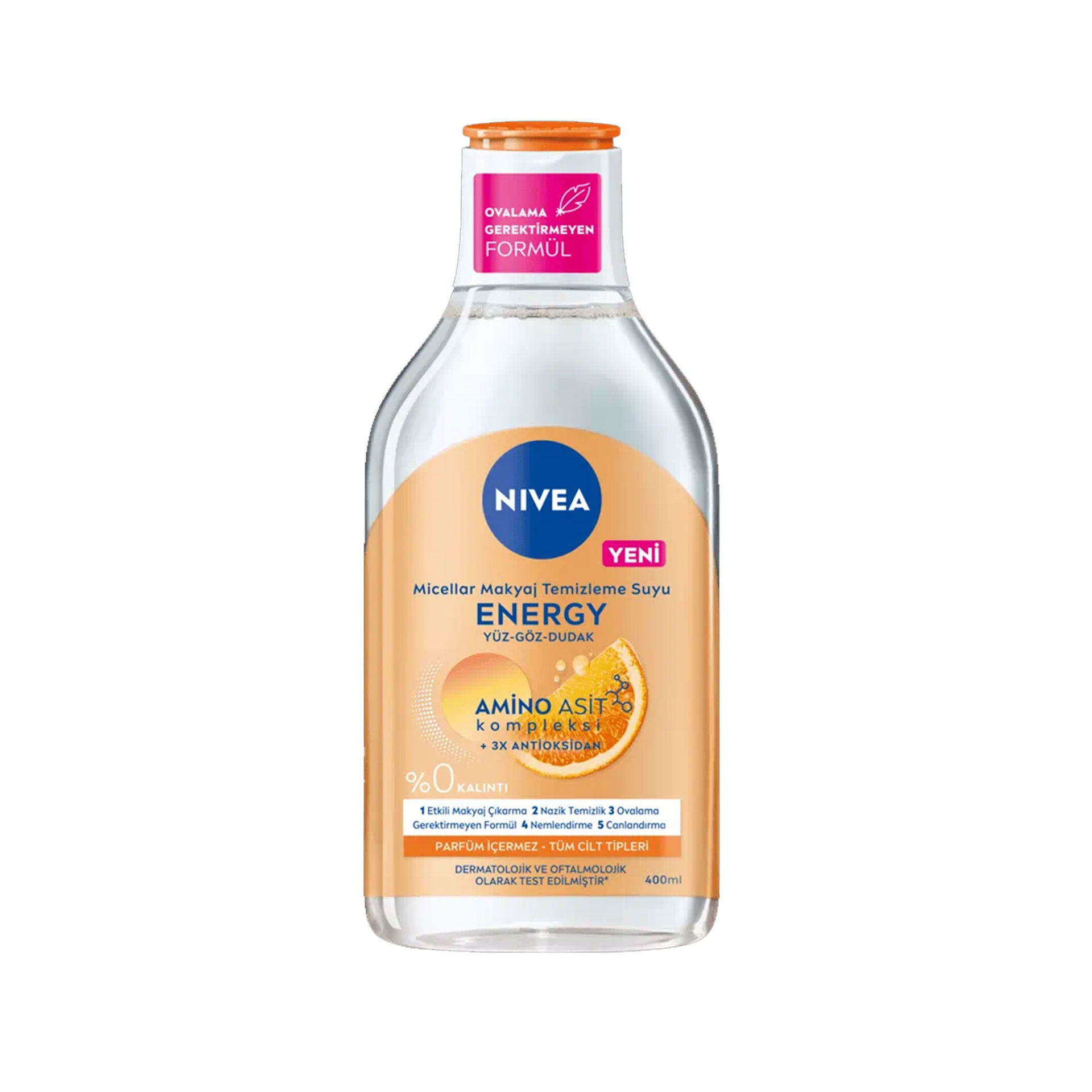 میسلار واتر آرایش پاک کن نیوآ Nivea مناسب انواع پوست ۴۰۰ میل