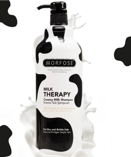 شامپو مو شیر تراپی مدل Milk Therapy مورفوس 1 لیتر