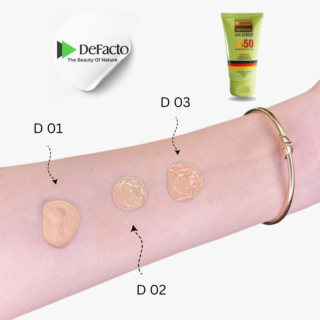 کرم ضد آفتاب دیفکتو انواع پوست SPF 50