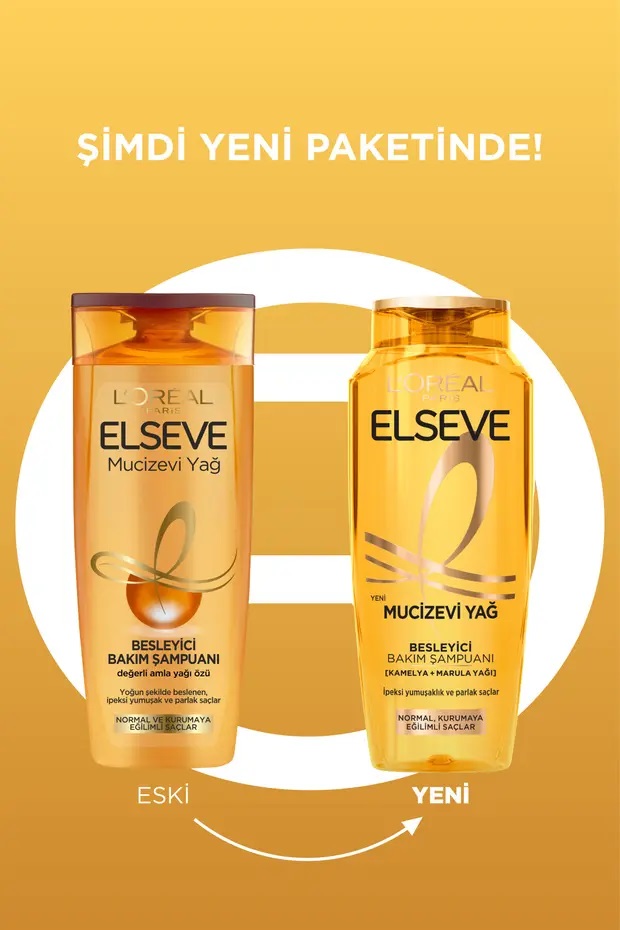 شامپو لورال درخشان کننده مدل mucizevi yag حجم 285 میلی لیتر