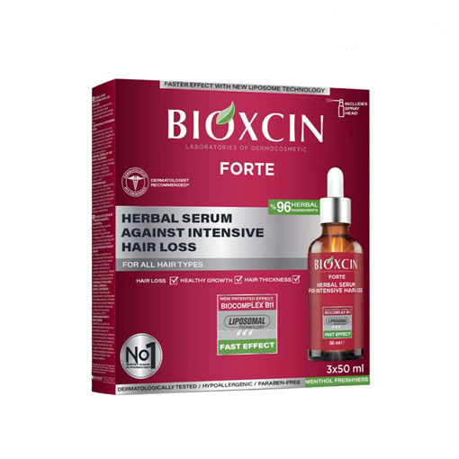 سرم ضد ریزش و تقویت‌ کننده مو بیوکسین فورت 50 میل | Bioxcin Forte Hair Serum 50ml