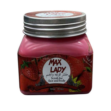 اسکراب لایه بردار پوست مکس لیدی مدل توت فرنگی حجم 300 میلی لیتر