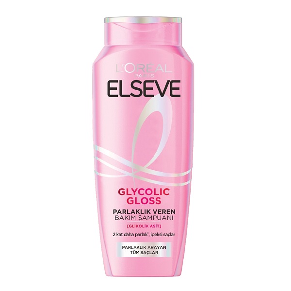 شامپو درخشان کننده مو لورال Loreal مدل Glycolic Gloss حجم 300 میل