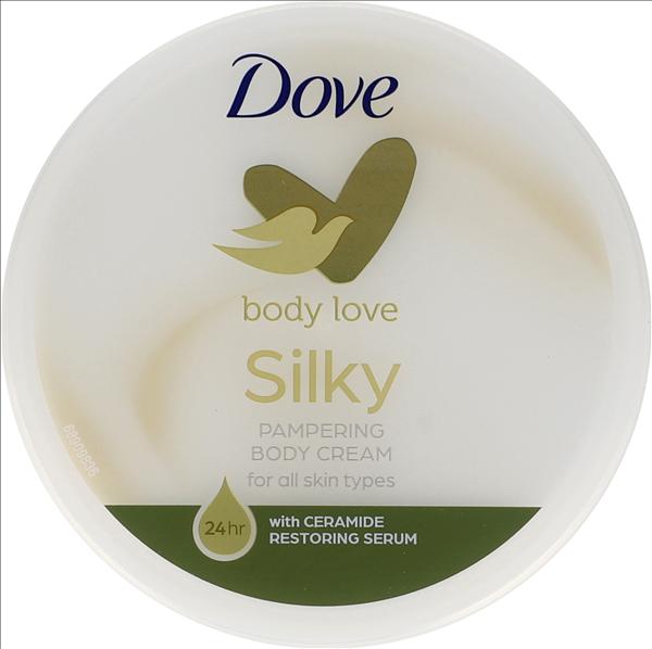 کرم مرطوب کننده BODY SILK داو مناسب برای انواع پوست حجم 300 میلی