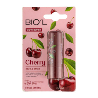 بالم لب رنگی بیول مدل Cherry با SPF15 وزن 4.8 گرم