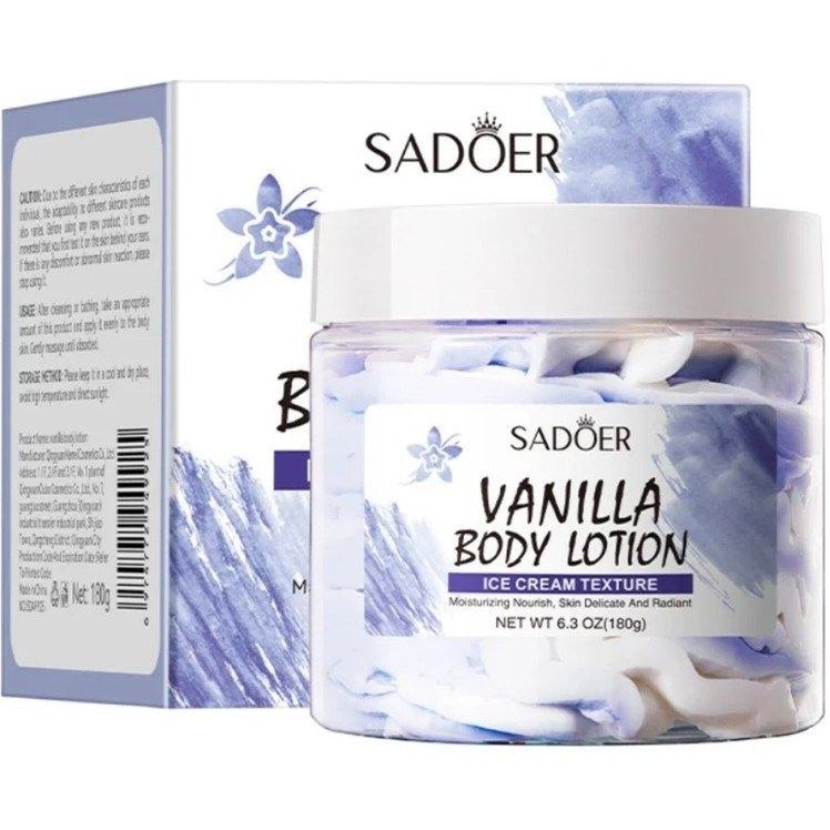 بستنی بدن وانیلی سادور SADOER Body Lotion Ice Cream 180g