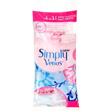 خودتراش ژیلت ونوس 3 تیغ مدل Simply Venus بسته 5 عددی