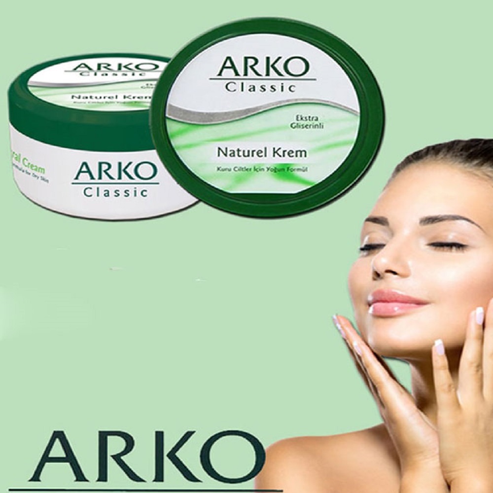 کرم مرطوب کننده کاسه ای  برند آرکو مدل کلاسیک NATURAL CLASSIC حجم 150