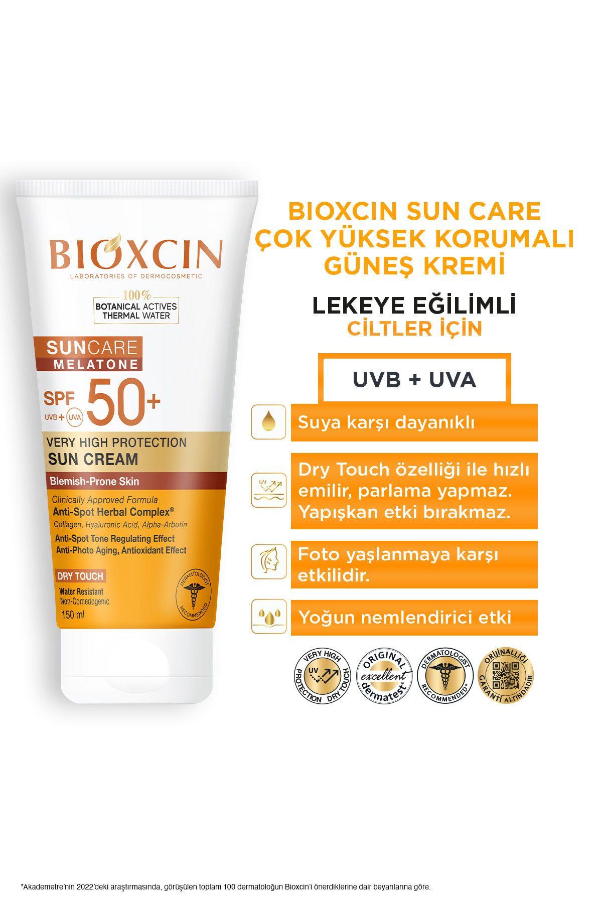 کرم ضد آفتاب بی رنگ بیوکسین+SPF50 مناسب پوست های خشک حجم۵۰ میل