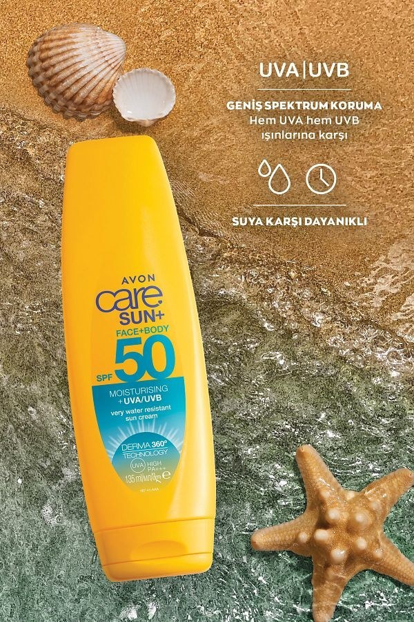 ضد آفتاب آون AVON مخصوص پوست معمولی با SPF50 حجم 135 میل