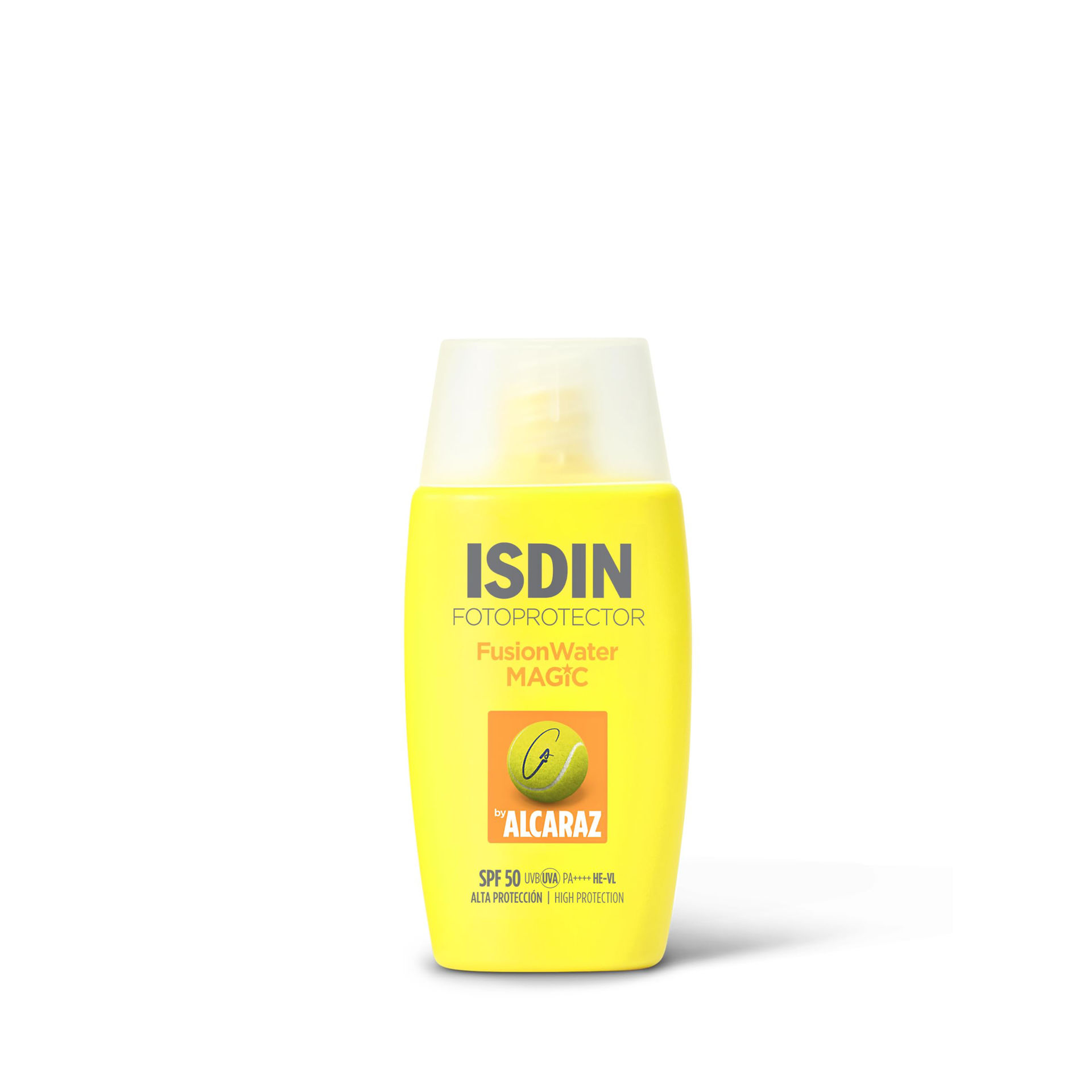 ضد آفتاب آبرسان ایزدین مدل مجیک آلکاراز SPF50
