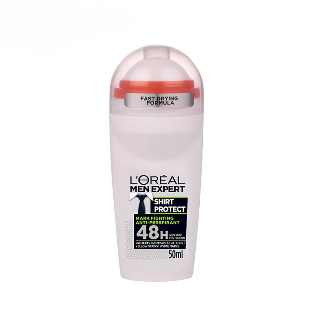 رول ضد تعریق سفید لورآل مدل SHIRT PROTECT حجم 50ml