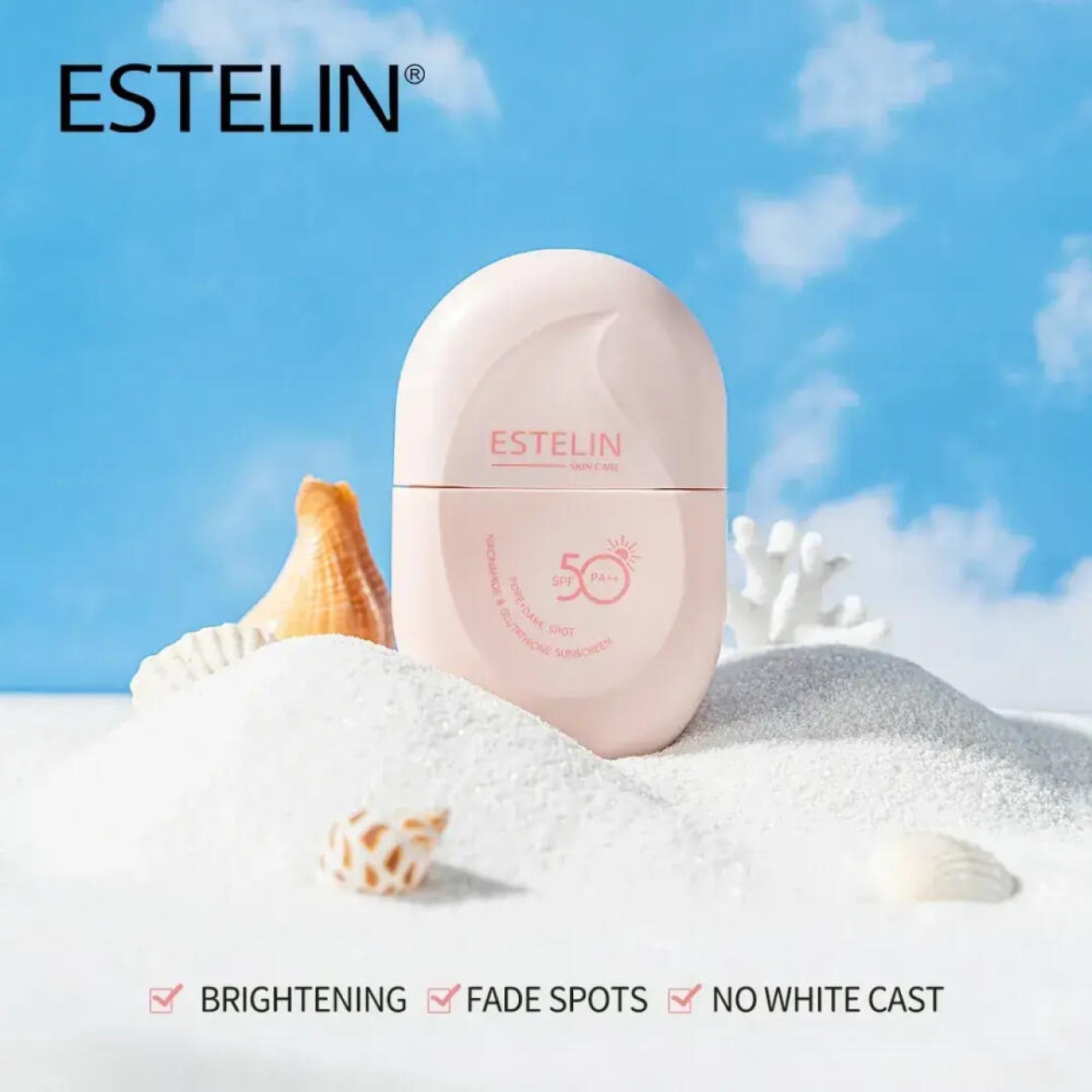 کرم ضد آفتاب ضد لک استلین مدل نیاسینامید SPF50 وزن 60 گرم