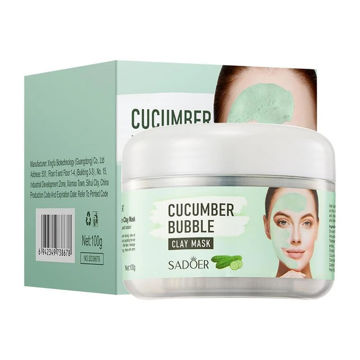 ماسک صورت حبابی خاک رس سادور رایحه خیار وزن 100 گرم