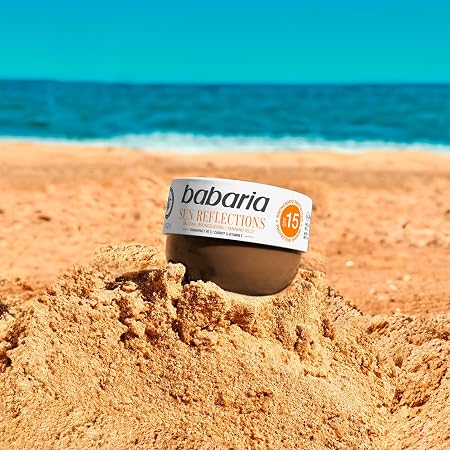 ژل برنزه کننده باباریا مدل هویج و ویتامین ای  SPF15 حجم 300 میل