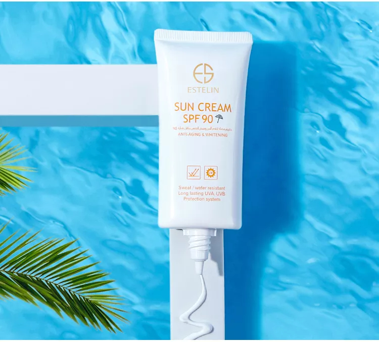 کرم ضدآفتاب ضدچروک و سفیدکننده استلین SPF90 حجم 60میل لیتر