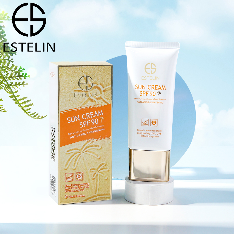 کرم ضدآفتاب ضدچروک و سفیدکننده استلین SPF90 حجم 60میل لیتر