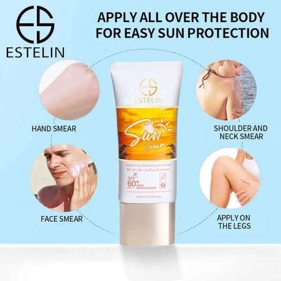 کرم ضدآفتاب آبرسان و ترمیم‌کننده استلین اورجینال SPF60 حجم60میل