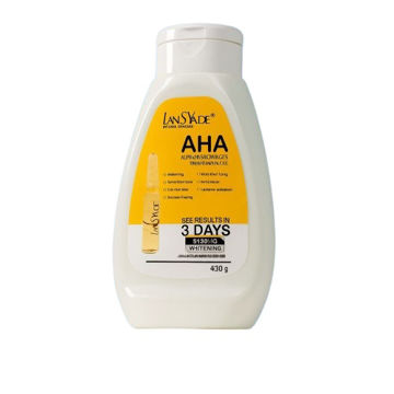 نمک بدن و صورت برند لنسیاد مدل AHA حجم 430 گرم