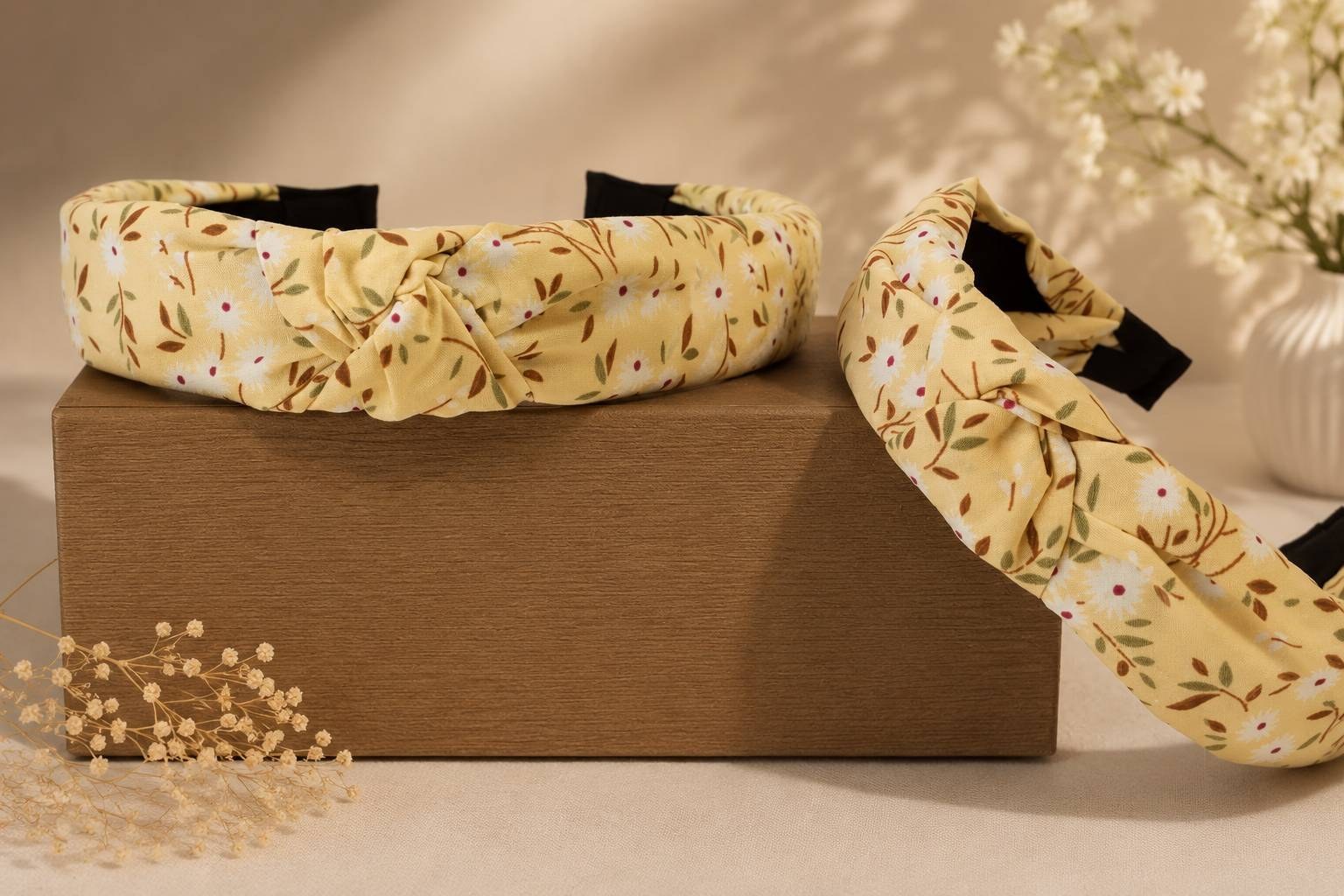 تل مو پارچه ای گلدار مدل گره ای