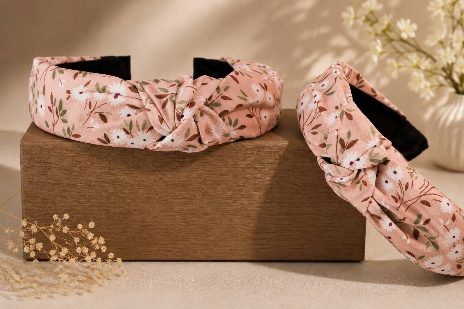 تل مو پارچه ای گلدار مدل گره ای
