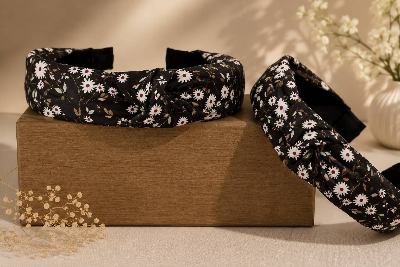تل مو پارچه ای گلدار مدل گره ای