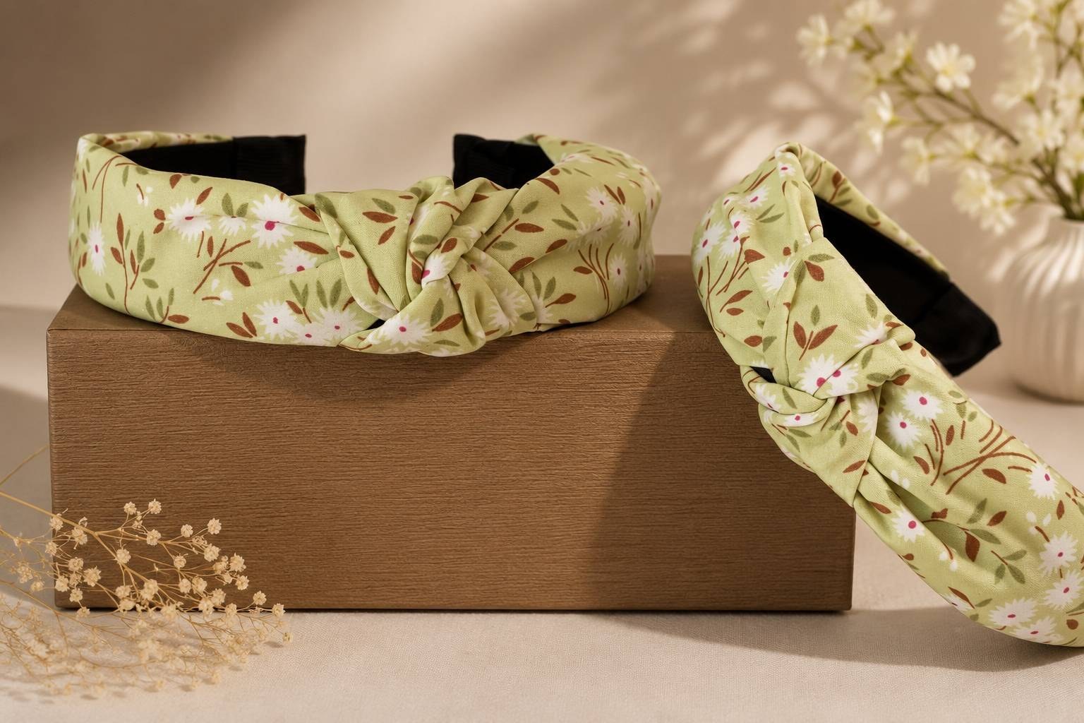 تل مو پارچه ای گلدار مدل گره ای