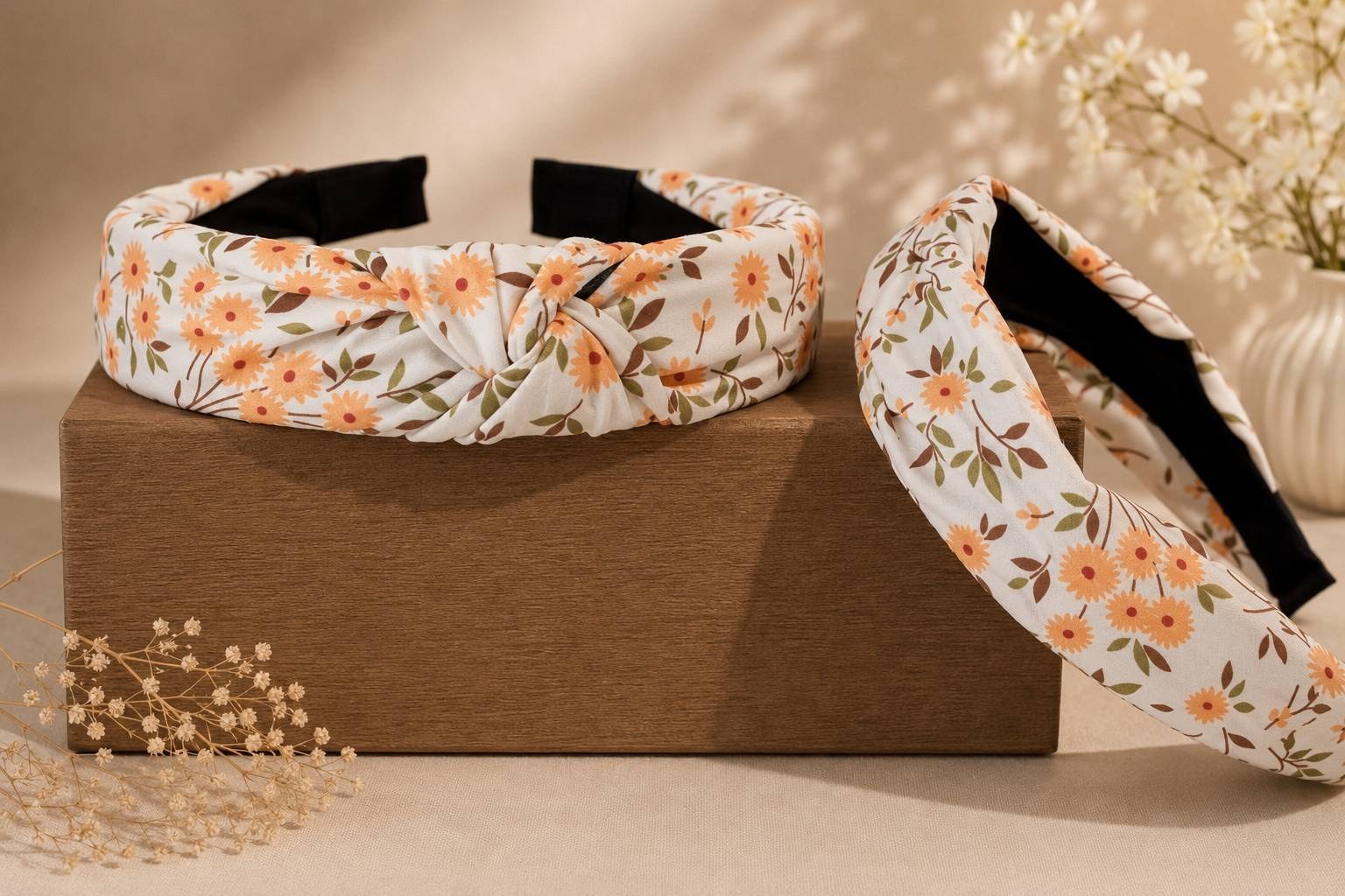تل مو پارچه ای گلدار مدل گره ای