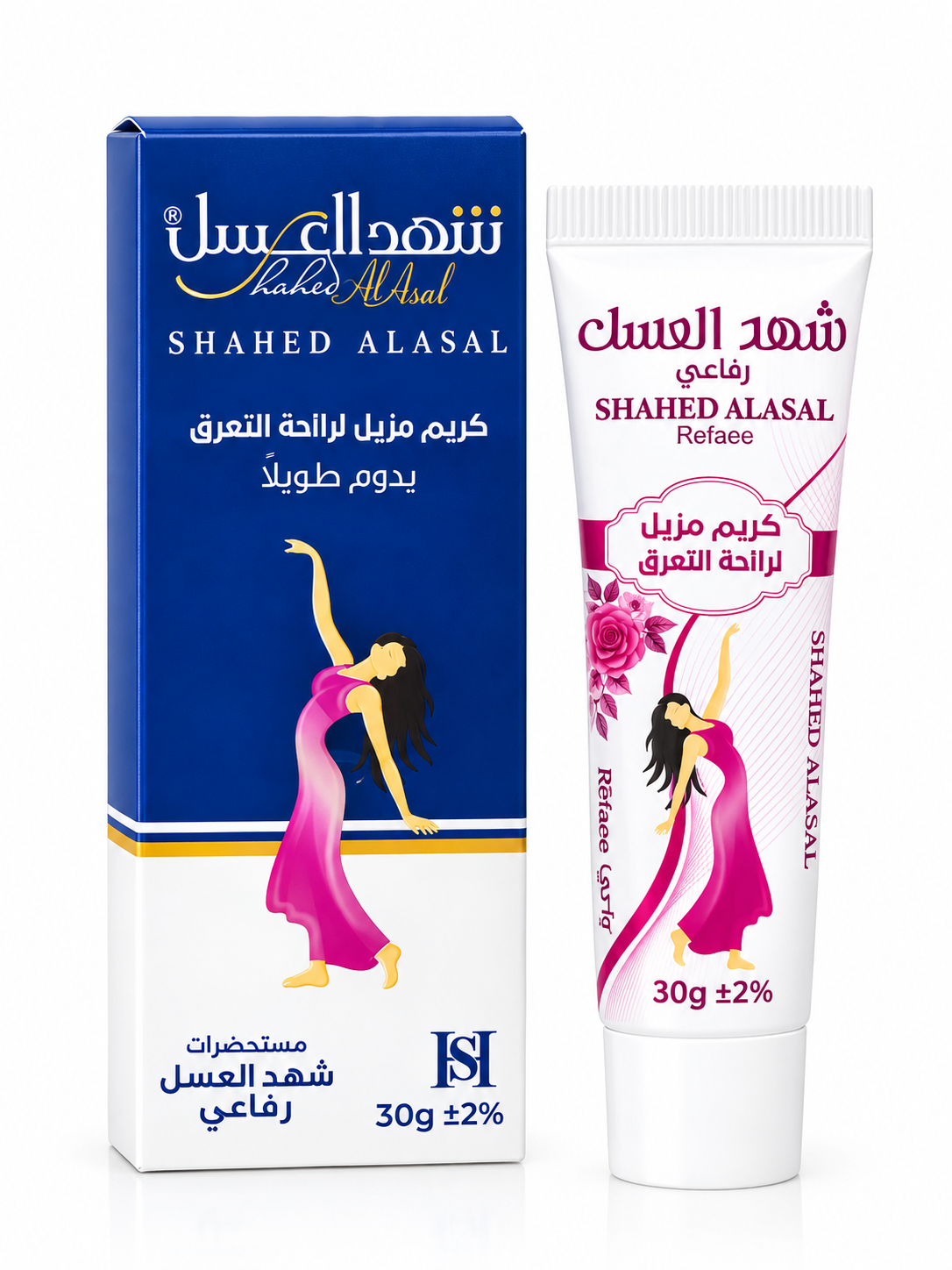 کرم ضد تعریق گیاهی تیوپی شهدالعسل حجم 30 گرم(صورتی