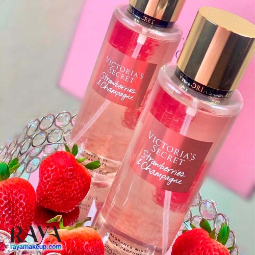 بادی اسپلش اماراتی ویکتوریا سکرت مدل باسترابریز اند شامپاین(STRABERRIRS & CHAMPAGNE) 250ML