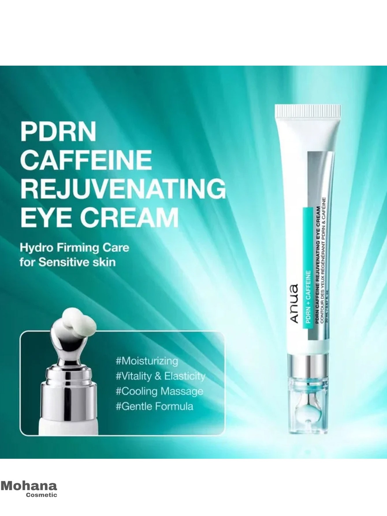 کرم دور چشم احیاکننده PDRN و کافئین آنوا Anua HYDRO FIRMING PDRN Caffeine Rejuvenating حجم 20 میل