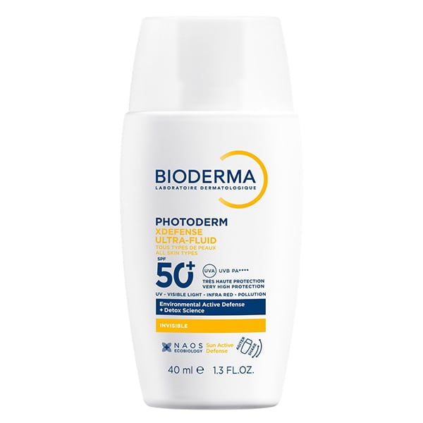 ضد آفتاب بی رنگ اولترا فلوئید بایودرما XDEFENSE حاوی +SPF50