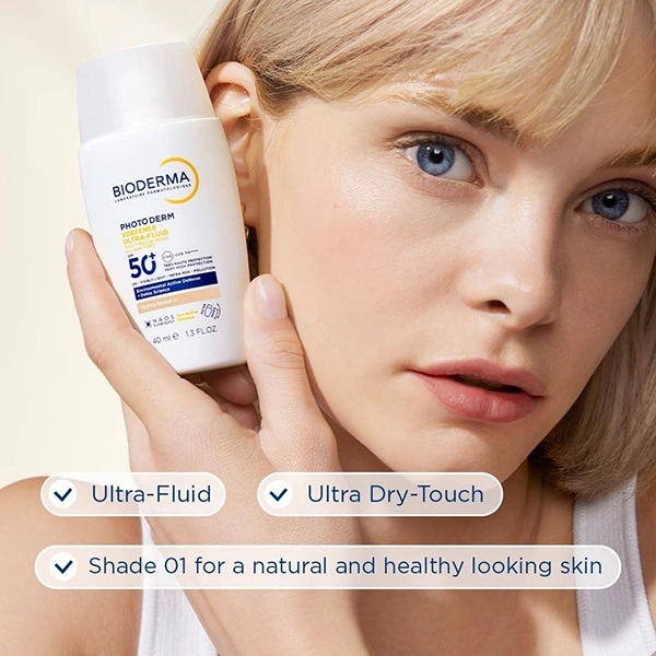 ضد آفتاب بی رنگ اولترا فلوئید بایودرما XDEFENSE حاوی +SPF50