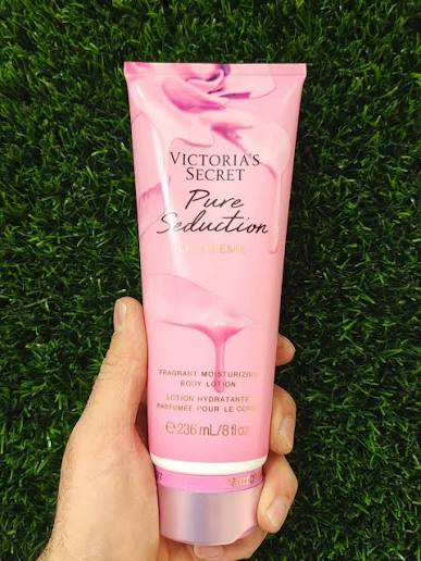 لوسیون بدن ویکتوریا سکرت اماراتی مدل پیور سدکشن لا کرم  Pure Seduction la creme حجم 236 میلی لیتر